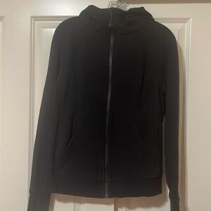 Lululemon black Scuba zip hoodie. Women’s 8